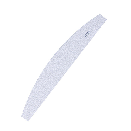 Nakładki ścierne zamienne nośnik do pilnika metalowego łódka półksiężyc (kolor zebra) gradacja 100 10szt