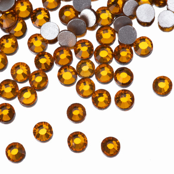 Cyrkonie do paznokci szklane SS10 Topaz ok.50 szt.