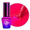 Baza kauczukowa z kolorem 2w1 neonowa do szybkiego manicure i pedicure Fluo Rubber Base 2in1 MollyLac Exotica 10 gram Nr 6