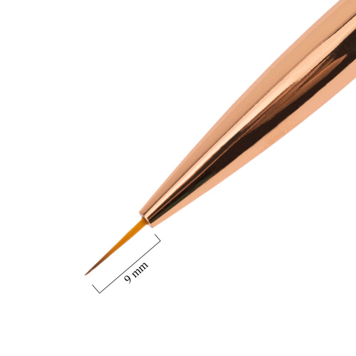 Pędzelek dwustronny do żelu 6 owalny do zdobień 9mm No Name