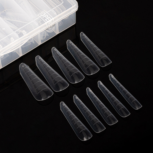 Górne formy dual do budowy paznokci z podziałką Molly Nails migdał rosyjski YQ-1 120 szt