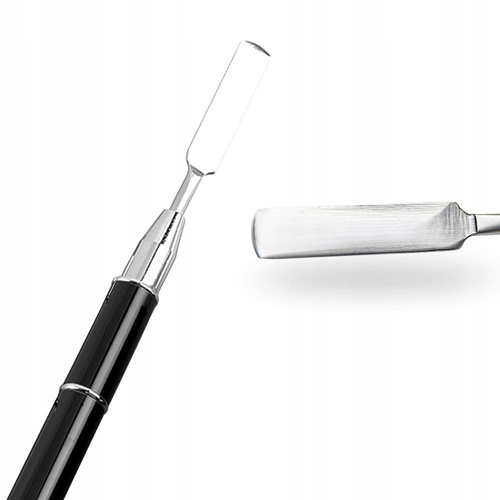 Pędzelek do akrylożelu dwustronny ze szpatułką Nr 4