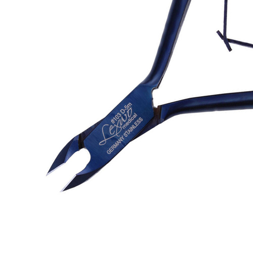 Cążki do skórek Lexwo niebieskie blue 103D-5 mm