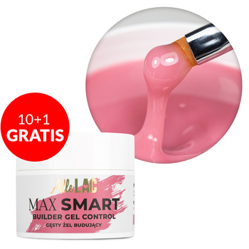 10+1gratis Żel budujący gęsty AlleLac Max Smart Builder Gel Control Deep Rose 45g