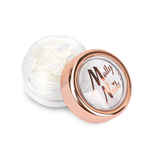 Ozdoba do paznokci serca 3D Molly Nails Nr 1 40szt