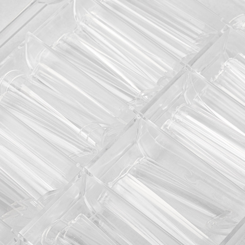 Tipsy do szybkiego przedłużania paznokci Nail Tips NTN Premium kwadrat tunelowy 100 szt