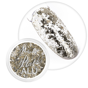 Pyłek do paznokci metaliczne MollyLac Płatki Alu 0,2 g Nr 10