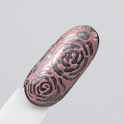 10+1gratis Creative Flow Color Gel  - kreatywny NailArt żel do efektu topniejących, miękkich wzorów Molly Nails Muted Rose HEMA/Di-HEMA free 5 g