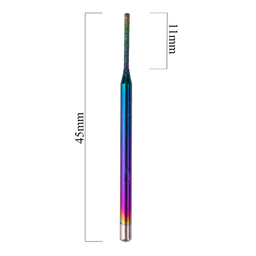 Frez diamentowy Unicorn tęczowy wąski szpic Nr 24