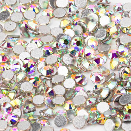 Cyrkonie do paznokci szklane SS10 Crystal AB ok.50 szt.