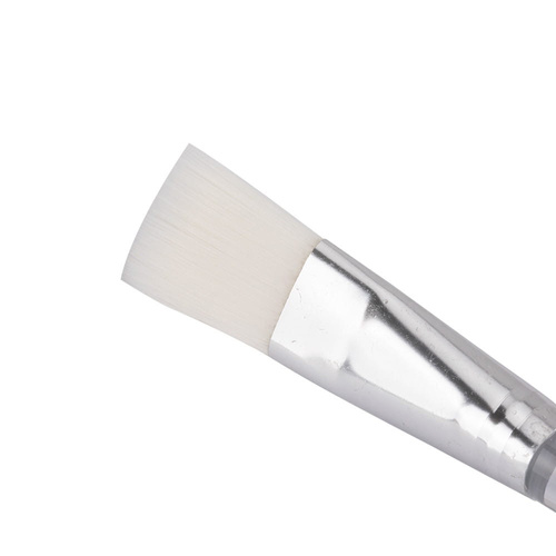 Pędzelek do nakładania alg, masek, parafiny, wosku biały