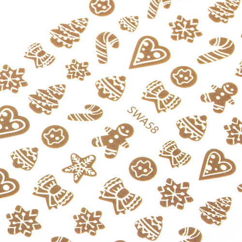 Naklejki do paznokci samoprzylepne świąteczne Molly Nails SWA58