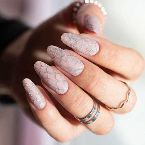 Pasta do zdobień ProArt Paste Molly Nails Silver HEMA/Di-HEMA Free 5g Nr 14