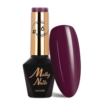 Lakier hybrydowy Molly Nails Juicy by Monika Mielniczuk HEMA/Di-HEMA free 8g Nr J6