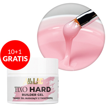 10+1gratis Żel budujący twardy z tiksotropią AlleLac Tixo Hard Builder Gel Baby Pink 45g