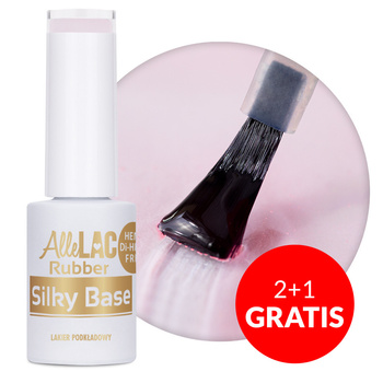 2+1gratis Rubber Silky Base AlleLac Ballerine Nr 1 baza twarda kauczukowa HEMA/Di-HEMA Free 5g