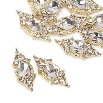 Ozdoby do paznokci kryształki 3D Molly Nails Nr 1 10 szt