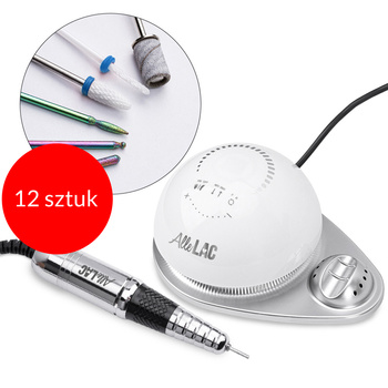 12sztuk Frezarka do paznokci 68W AlleLac do manicure pedicure biała M21 50 000 obrotów