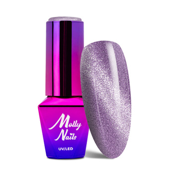Lakier hybrydowy Molly Nails Cat Eye Womanity Miss Violet 8g Nr 442