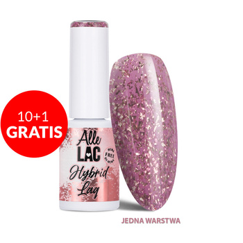 10+1gratis Lakier hybrydowy LED/UV Gel Polish Pinks Electric Glitter AlleLac HEMA/Di-HEMA Free 6g