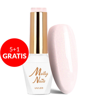 5+1gratis Lakier hybrydowy LED/UV Gel Polish Parisienne Nr 421 Madame French Molly Nails HEMA/Di-HEMA Free 8g
