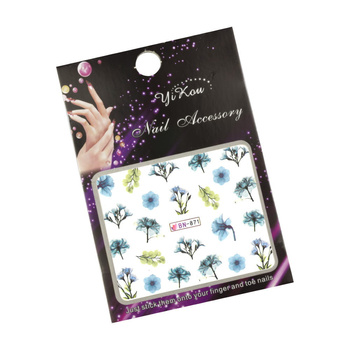 Naklejki wodne do paznokci kwiaty BN-871