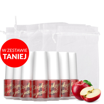 100sztuk Oliwka okazjonalna do skórek i paznokci o zapachu czerwonego jabłka z woreczkiem 5 ml