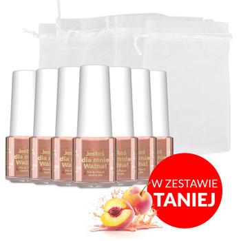 100sztuk Oliwka okazjonalna do skórek i paznokci o zapachu Peachy Punch z woreczkiem 5 ml