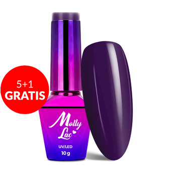 5+1gratis Lakier hybrydowy MollyLac Fashion outfit Pulsar 10g Nr 341