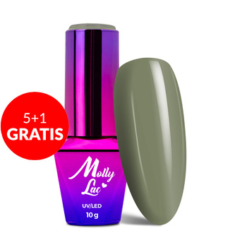 5+1gratis Lakier hybrydowy MollyLac Pure Nature Pastel glade 10g Nr 106