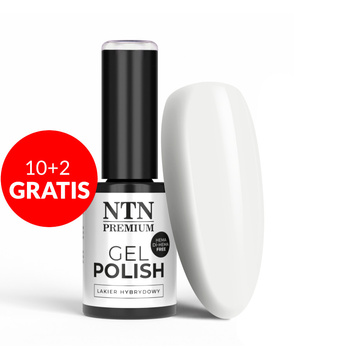 10+2gratis Lakier hybrydowy NTN Premium Delicate French HEMA/Di-HEMA Free 5g Nr 306