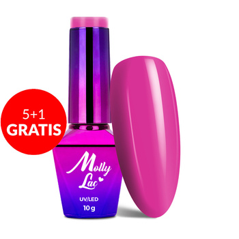 5+1gratis Lakier hybrydowy MollyLac I Am MollyLac 10g Nr 00