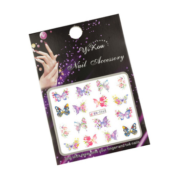 Naklejki wodne do paznokci motyle BN-2563