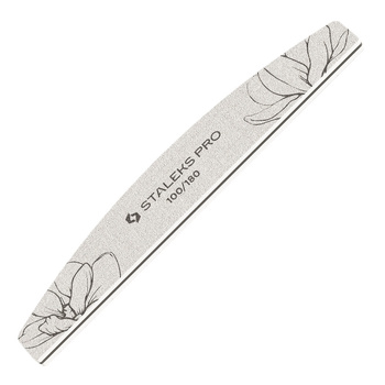 Pilnik mineralny do paznokci łódka półksiężyc 100/180 Staleks Expert 40