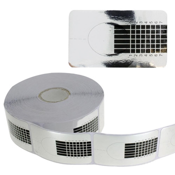 Szablony formy wąskie srebrne 500 szt