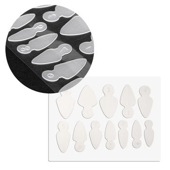 Combo system dual form silikonowe formy do frencha MollyLac migdał krótki 12 szt