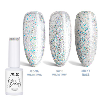 Lakier hybrydowy LED/UV Gel Polish AlleLac x Rosie Beauty Glow HEMA/Di-HEMA Free 6g