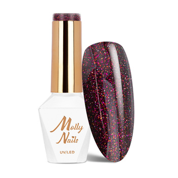 Lakier hybrydowy Molly Nails Shocking Shine Darkest Star HEMA/Di-HEMA Free 8g Nr 688