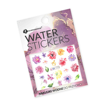 Naklejki wodne do paznokci kwiaty BN-1775
