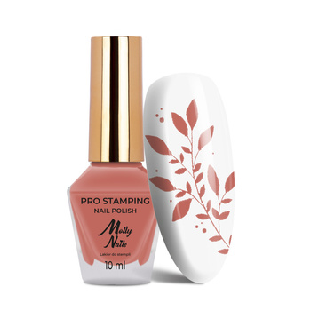 Lakier do stempli i stampingu Molly Nails PRO Stamping Salmon Pink Nr 16 10ml