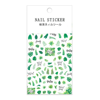 Naklejki do paznokci cienkie samoprzylepne liście F651
