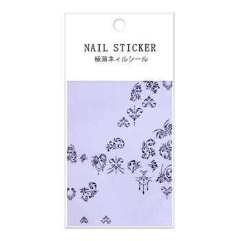 Naklejki do paznokci cienkie samoprzylepne wzory ornamenty F566