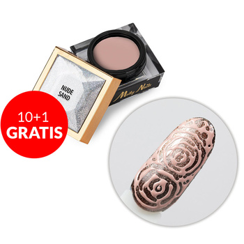 10+1gratis Creative Flow Color Gel - kreatywny NailArt żel do efektu topniejących, miękkich wzorów Molly Nails Nude Sand HEMA/Di-HEMA free 5 g
