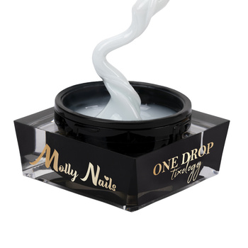 Żel budujący z tiksotropią Molly Nails One Drop Tixology Silky White 15g