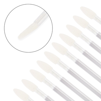 Aplikatory silikonowe do oczu ust brwi rzęs przezroczyste 48szt