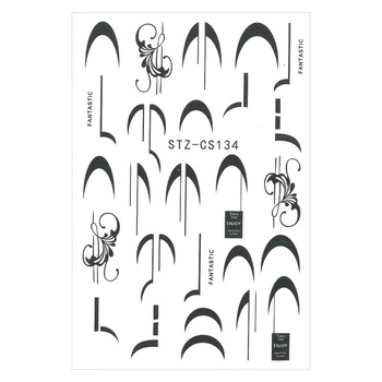 Naklejki do paznokci cienkie samoprzylepne geometryczne STZ-CS134