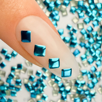 ShinePins gładkie ćwieki błyskotki ozdoby do paznokci kwadratowe large NTN Premium Nr 12 5g