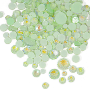 Cyrkonie opal GLOW night świecące w ciemności mix rozmiarów Nr 6 ok.250 szt