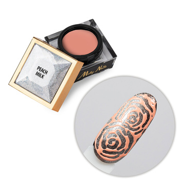 Creative Flow Color Gel  - kreatywny NailArt żel do efektu topniejących, miękkich wzorów Molly Nails Peach Milk HEMA/Di-HEMA free 5 g
