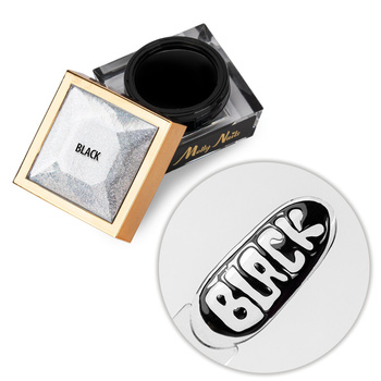 Creative Flow Color Gel  - kreatywny NailArt żel do efektu topniejących, miękkich wzorów Molly Nails Black HEMA/Di-HEMA free 5 g